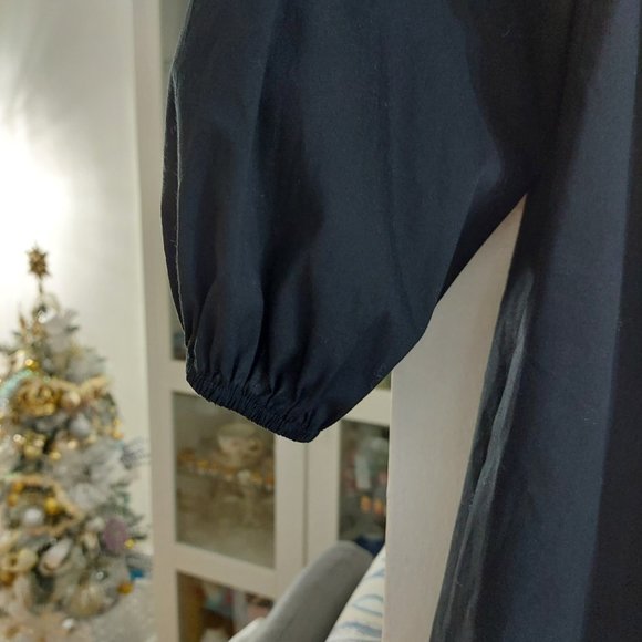 I.N.C. INTERNATIONAL CONCEPTS Women's V-Neck Puff-Sleeve Mini Dress MEDIUM - Picture 7 of 14